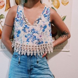 Floral crop top